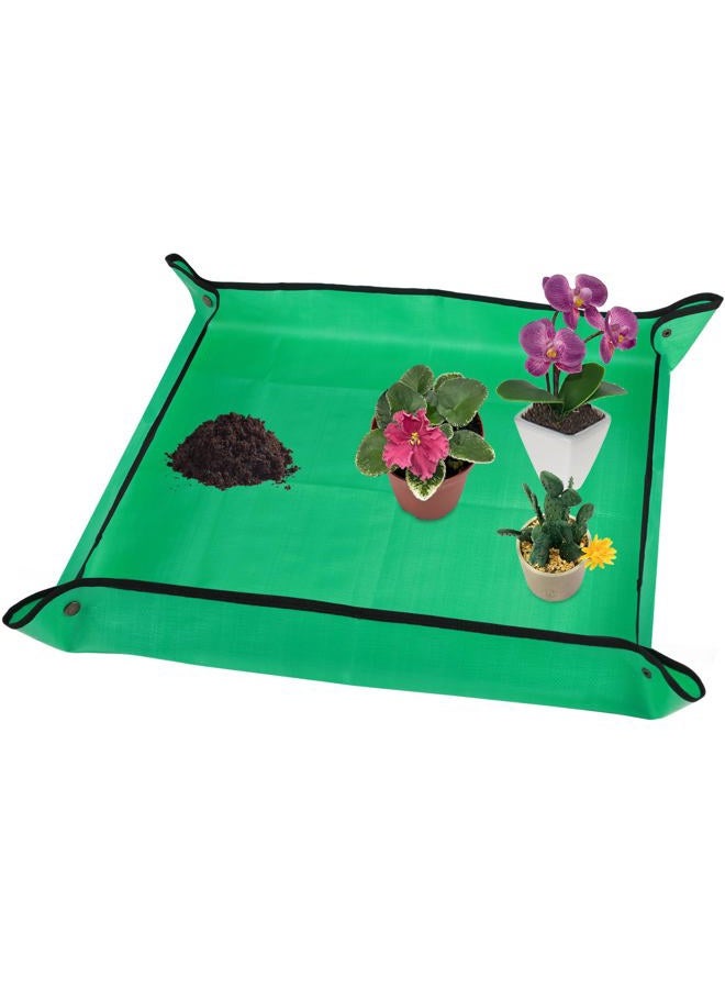 Azureblue 30" X 30" Repotting Mat for Indoor Plant Transplanting & Potting Soil Mix Block Container, Bonsai Tools Potting Tray Succulent Plant Orchid Potting Mat Indoor Gardening Tools Gifts for Gardener - Image 1