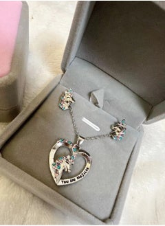 SYNSYB Unicorns Gifts for Girls,Unicorn Necklace and Earrings Set for Women Girls Pretty Jewellery With box gift for Daughter Granddaughter Niece  - Image 2
