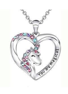 SYNSYB Unicorns Gifts for Girls,Unicorn Necklace and Earrings Set for Women Girls Pretty Jewellery With box gift for Daughter Granddaughter Niece  - Image 4