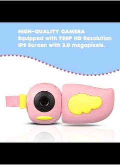 Generic 720P HD Kids Video Camera/Camcorder with 2.0” Color Display Screen - 32GB microSD Card Included (Pink)  - Image 2