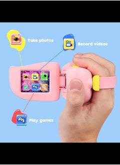 Generic 720P HD Kids Video Camera/Camcorder with 2.0” Color Display Screen - 32GB microSD Card Included (Pink)  - Image 3