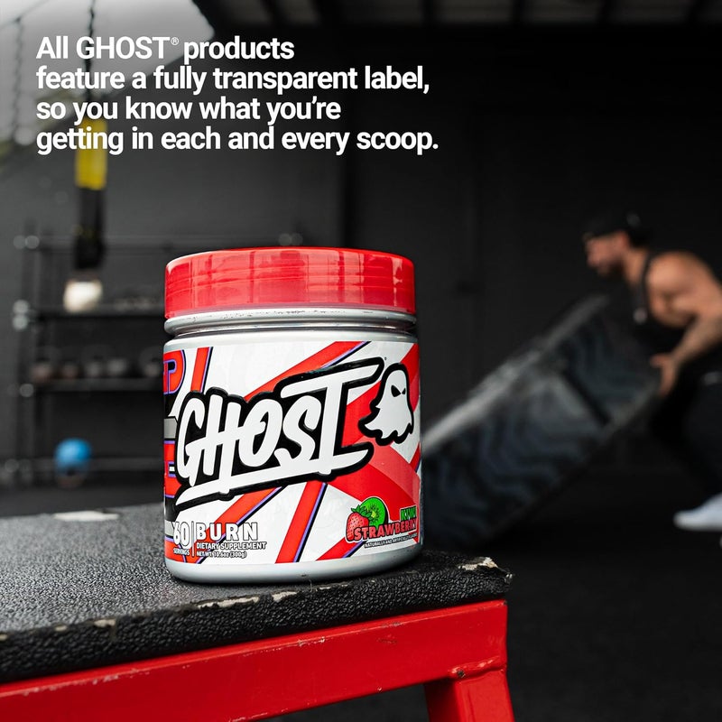 Ghost مسحوق إدارة الوزن GHOST Burn بنكهة الكيوي والفراولة 60 حصة دعم الأيض والطاقة للرجال والنساء كافيين طبيعي L-Carnitine L-Tyrosine خالي من السكر نباتي - Image 5