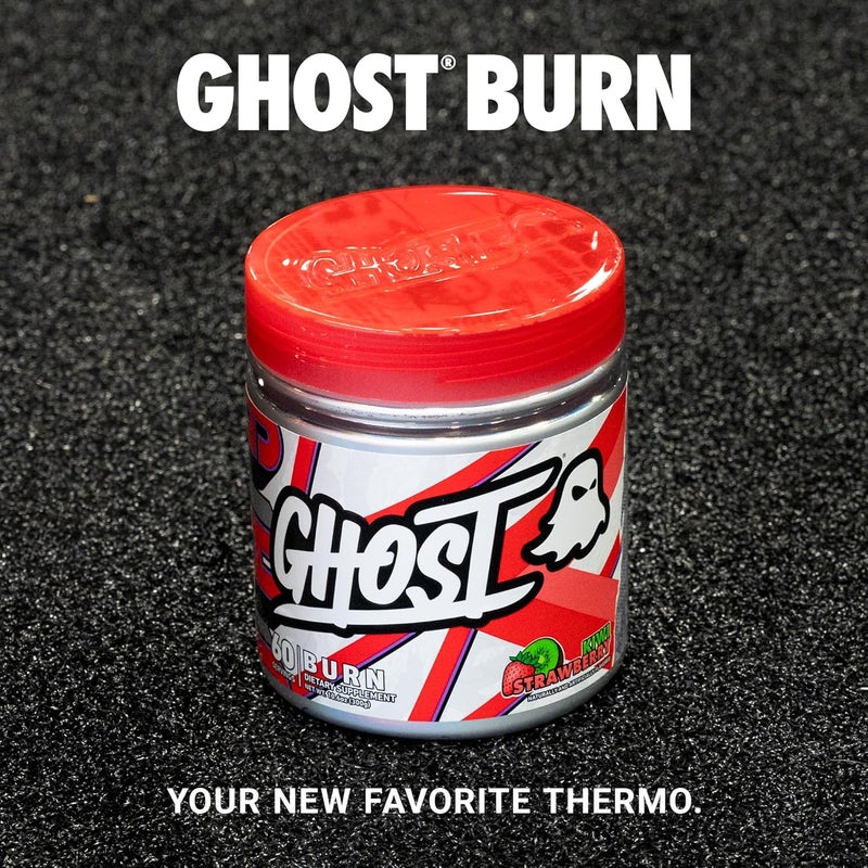 Ghost مسحوق إدارة الوزن GHOST Burn بنكهة الكيوي والفراولة 60 حصة دعم الأيض والطاقة للرجال والنساء كافيين طبيعي L-Carnitine L-Tyrosine خالي من السكر نباتي - Image 2