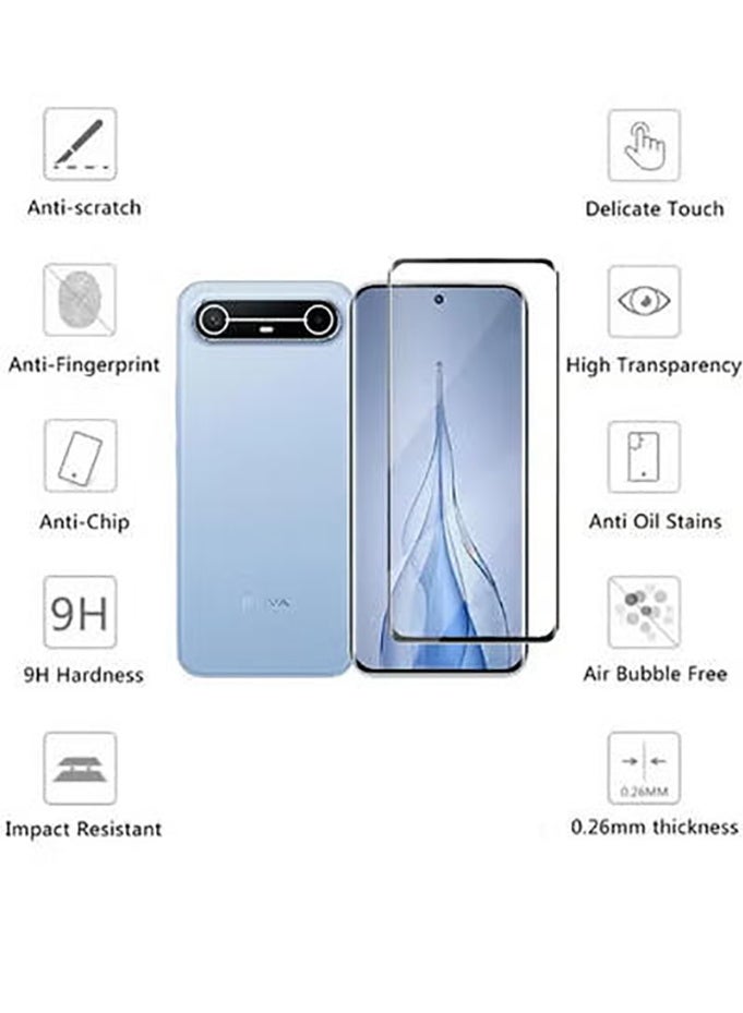 2 in 1 Tempered Glass Screen Protector for Tecno Pova Slim with Camera Lens Protector,9H Hardness Protective Film for Tecno Pova Slim, High Clear, Anti Scratch, Bubble Free Tempered Glass Film - Image 2