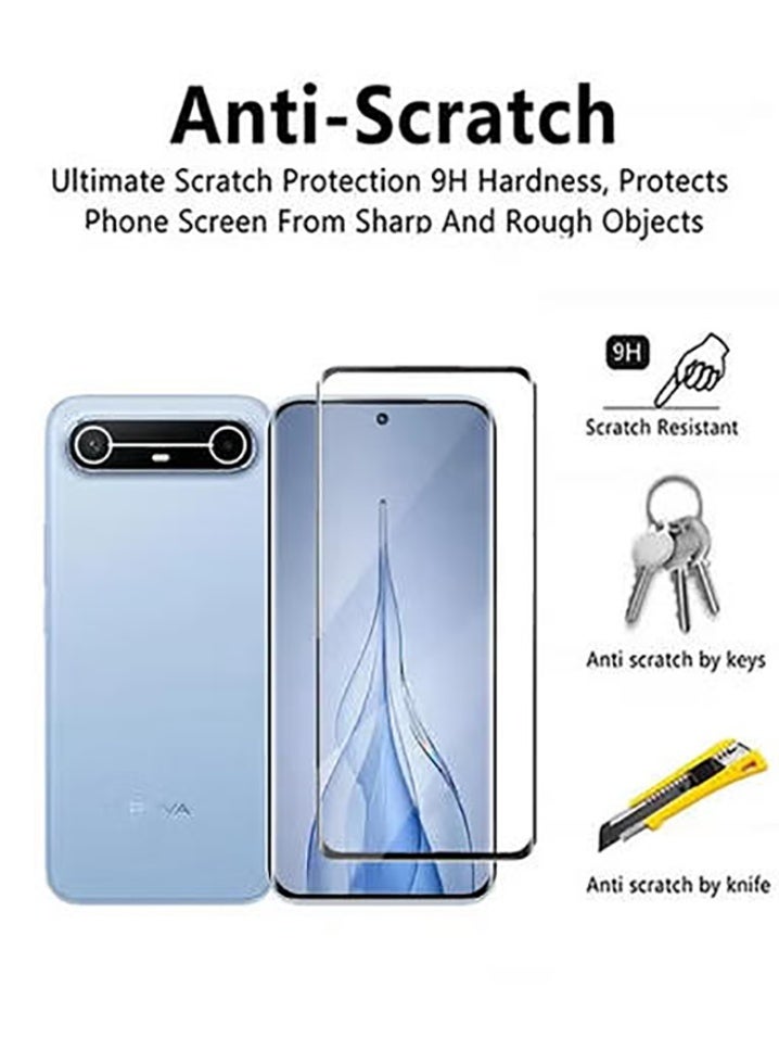 2 in 1 Tempered Glass Screen Protector for Tecno Pova Slim with Camera Lens Protector,9H Hardness Protective Film for Tecno Pova Slim, High Clear, Anti Scratch, Bubble Free Tempered Glass Film - Image 3