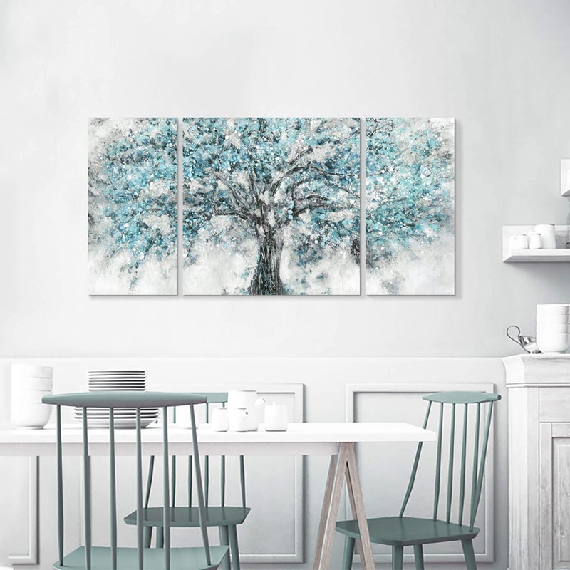 TAR TAR STUDIO Abstract Tree Canvas Wall Art: Maple Blossom Artwork Picture Painting on Canvas for Living Room (Overall 48" W x 24" H, Multiple Sizes/Color) - Image 5