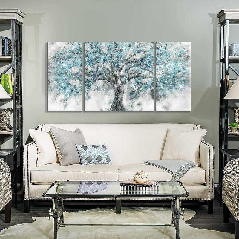 TAR TAR STUDIO Abstract Tree Canvas Wall Art: Maple Blossom Artwork Picture Painting on Canvas for Living Room (Overall 48" W x 24" H, Multiple Sizes/Color) - Image 3