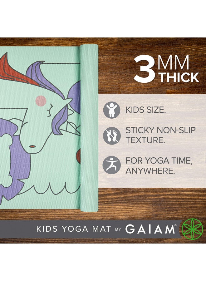 Gaiam Kids Yoga Mat Exercise Mat, Yoga for Kids with Fun Prints - Playtime for Babies, Active & Calm Toddlers and Young Children (60" L x 24" W x 3mm Thick) - Image 2