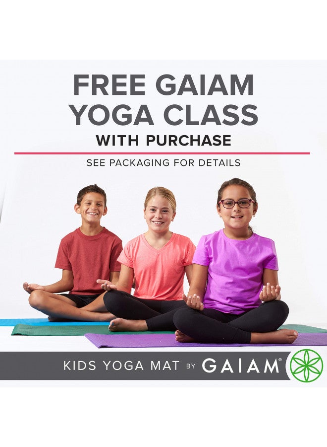 Gaiam Kids Yoga Mat Exercise Mat, Yoga for Kids with Fun Prints - Playtime for Babies, Active & Calm Toddlers and Young Children (60" L x 24" W x 3mm Thick) - Image 4