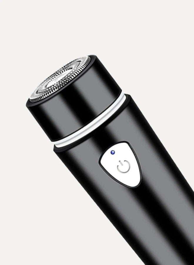 في هونج ماكينة حلاقة كهربائية صغيرة محمولة للرجال، تصميم جيب لاسلكي مقاوم للماء، قابلة للشحن عبر USB، تقنية شفرة دوارة للحلاقة الرطبة والجافة، استخدام يومي وسفر ، (لون عشوائي) - Image 4