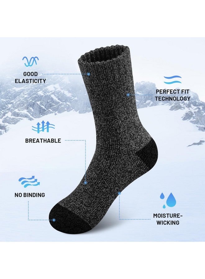 SIMIYA 5 Pairs Merino Wool Socks for Men, Super Thick Hiking Thermal Socks for Cold Weather - Image 4