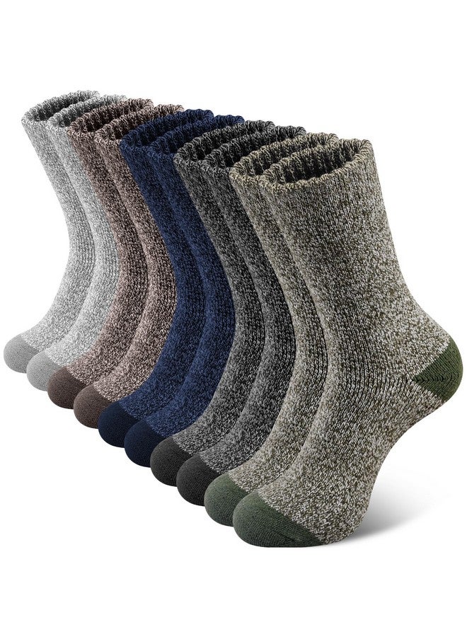 SIMIYA 5 Pairs Merino Wool Socks for Men, Super Thick Hiking Thermal Socks for Cold Weather - Image 1