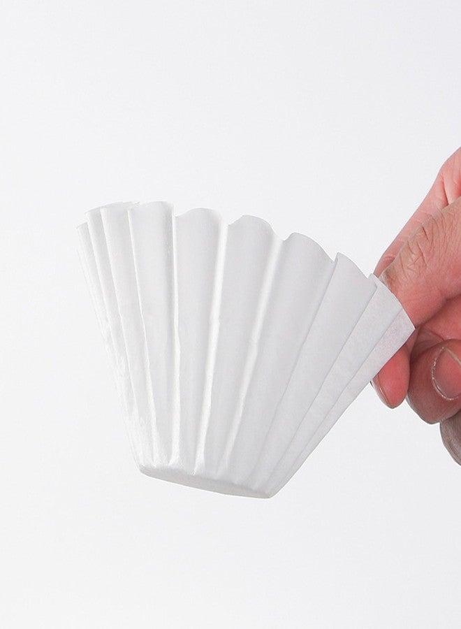Rinakou 100 Count Coffee Filters,Paper Filter Compatible With OXO Brew 8-Cup Coffee Maker,Work With Single-Serve Accessory Brew Basket For 1-4 Cups (1-4 Cup) - Image 5