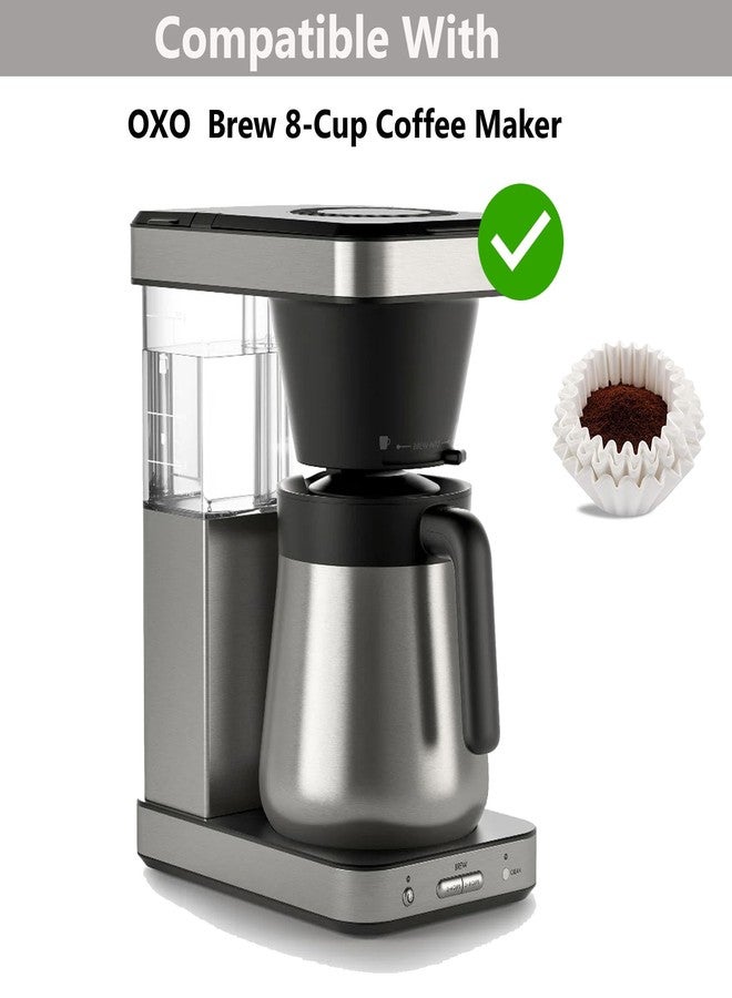 Rinakou 100 Count Coffee Filters,Paper Filter Compatible With OXO Brew 8-Cup Coffee Maker,Work With Single-Serve Accessory Brew Basket For 1-4 Cups (1-4 Cup) - Image 2