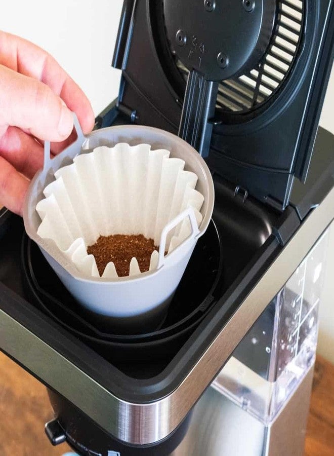 Rinakou 100 Count Coffee Filters,Paper Filter Compatible With OXO Brew 8-Cup Coffee Maker,Work With Single-Serve Accessory Brew Basket For 1-4 Cups (1-4 Cup) - Image 3