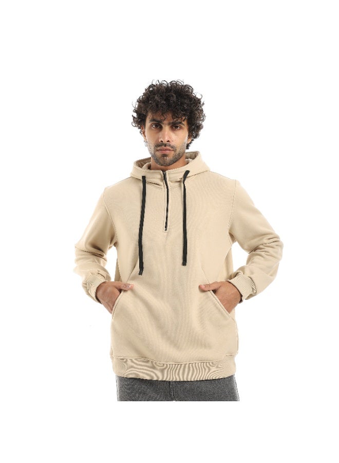 Caesar Men's oversized hoodie with hood and front pockets - Image 1