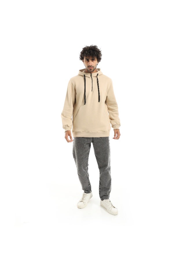Caesar Men's oversized hoodie with hood and front pockets - Image 5