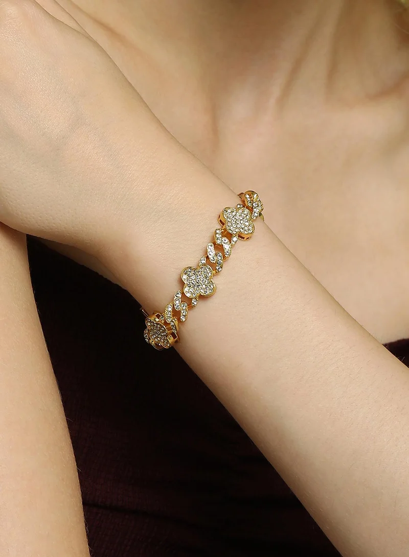 SOHI Stones Wraparound Artificial Bracelet Jewellery