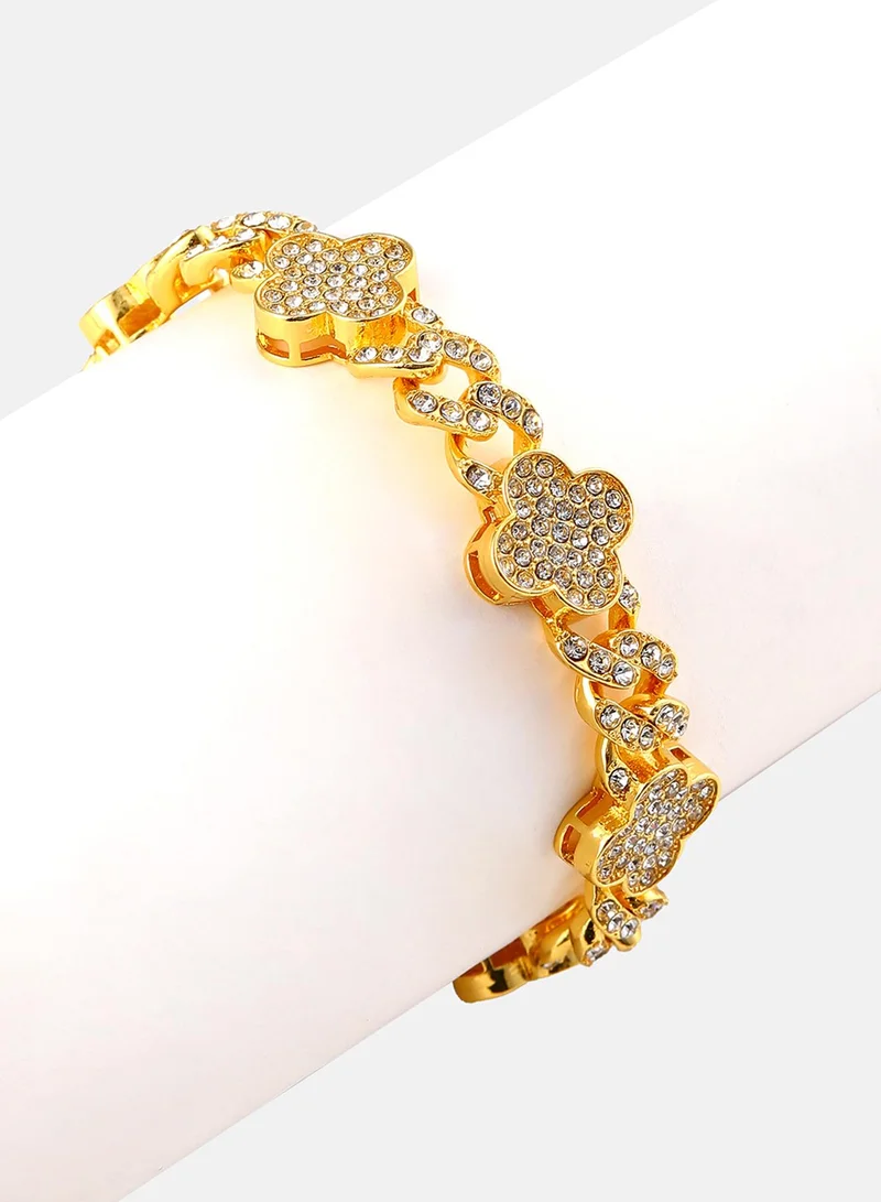 SOHI Stones Wraparound Artificial Bracelet Jewellery