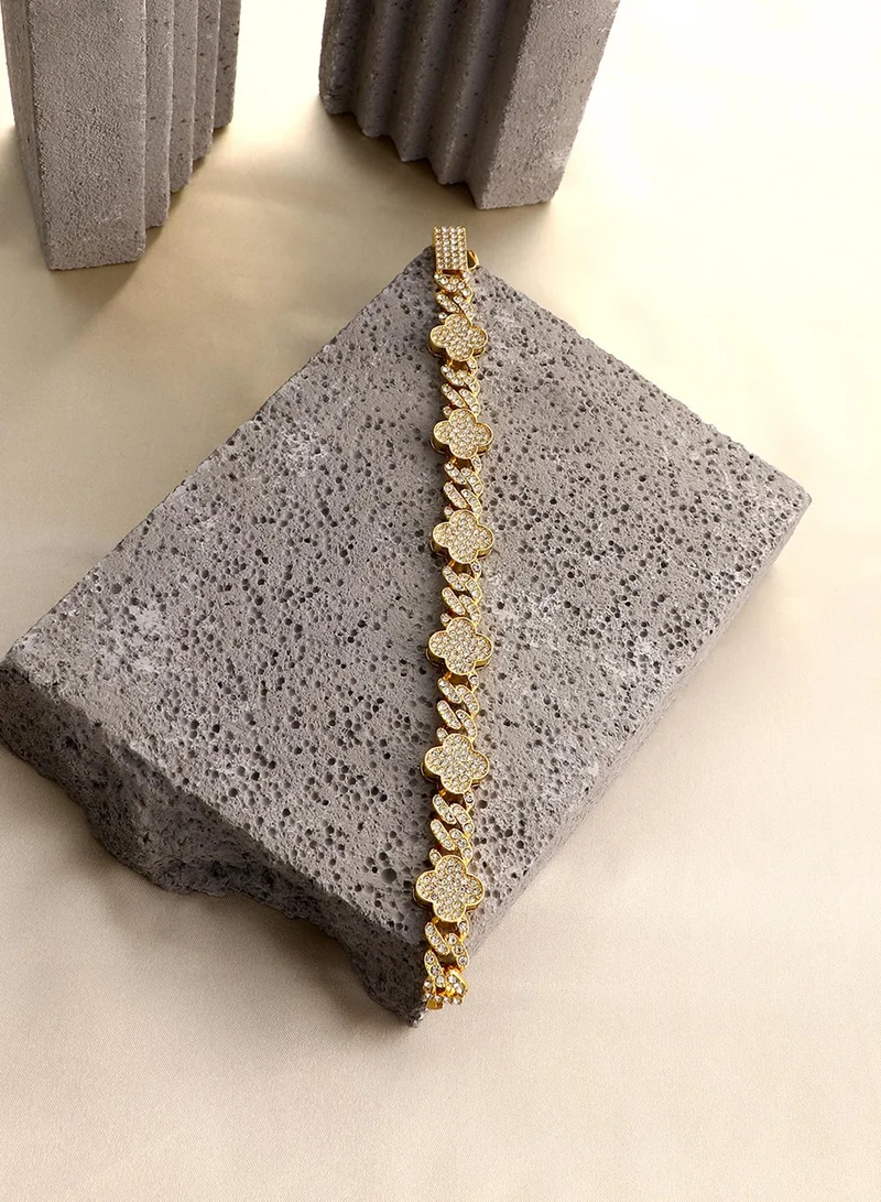 SOHI Stones Wraparound Artificial Bracelet Jewellery