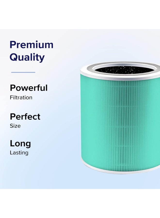 LEVOIT Core 400S Air Purifier Toxin Absorber Replacement Filter, 3-in-1 HEPA, High-Efficiency Activated Carbon, Core400S-RF-TX (LRF-C401-GUS), 1 Pack, Green LRF-C401-GUS Green - Image 3