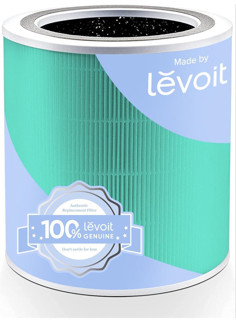 LEVOIT Core 400S Air Purifier Toxin Absorber Replacement Filter, 3-in-1 HEPA, High-Efficiency Activated Carbon, Core400S-RF-TX (LRF-C401-GUS), 1 Pack, Green LRF-C401-GUS Green - Image 1