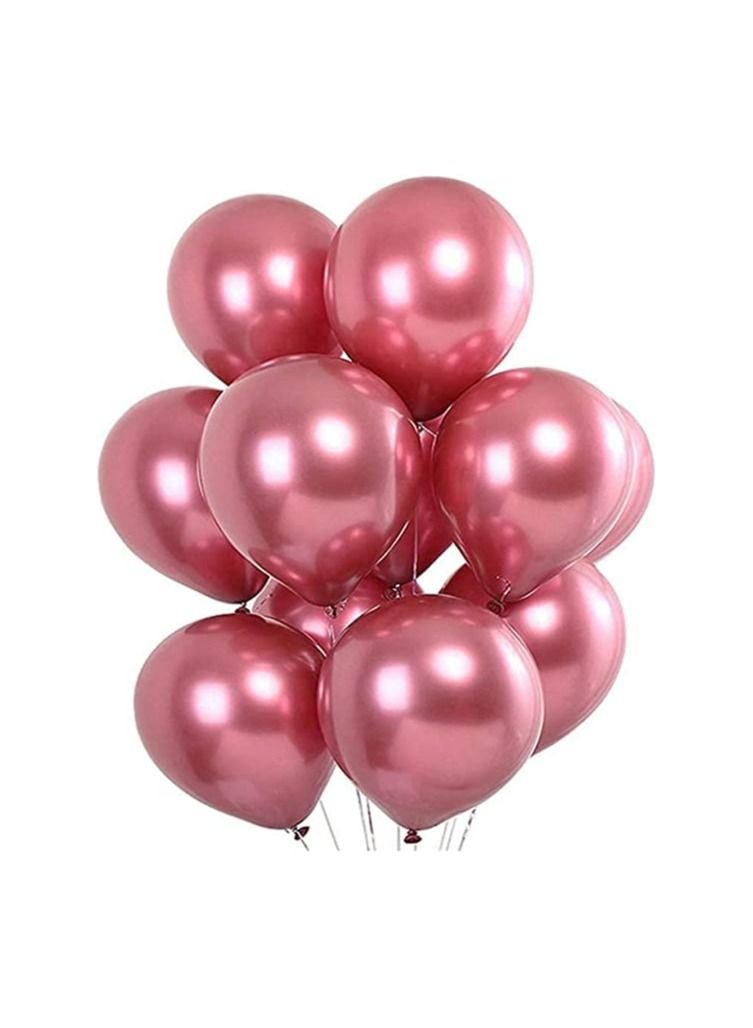 '' PARTY FUN '' بالون أحمر نقي من الكروم - 12 بوصة - (عبوة من 40 وحدة) - Image 1