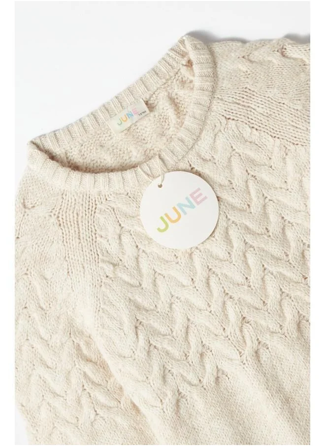 JUNE June Boy Knitted Sweater Stone