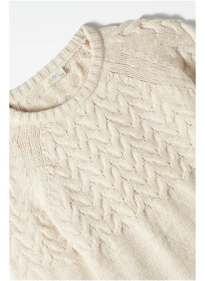 JUNE June Boy Knitted Sweater Stone
