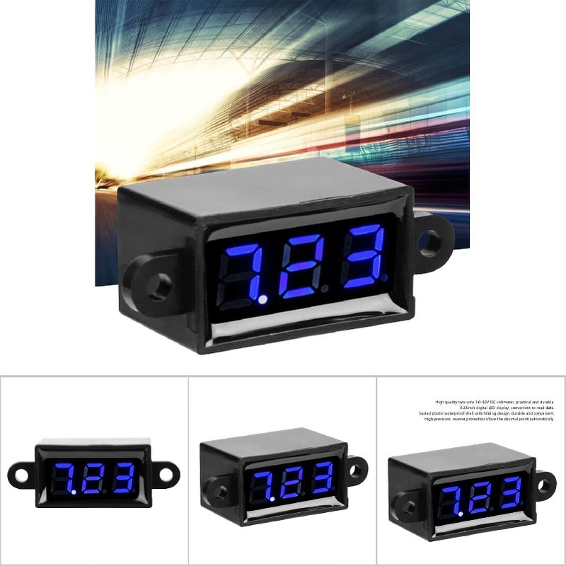 Blue LED Display DC 3 0 30V High Precision Digital Voltmeter - Image 5