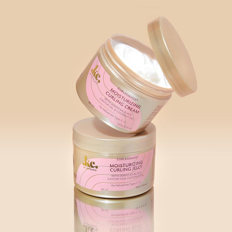 KeraCare CurlEssence Moisturizing Coconut Curling Cream - With Jamaican Black Castor Oil & Coconut Oil - For Curly Hair - SIlicone and Paraben Free - 11.25 oz - Image 5