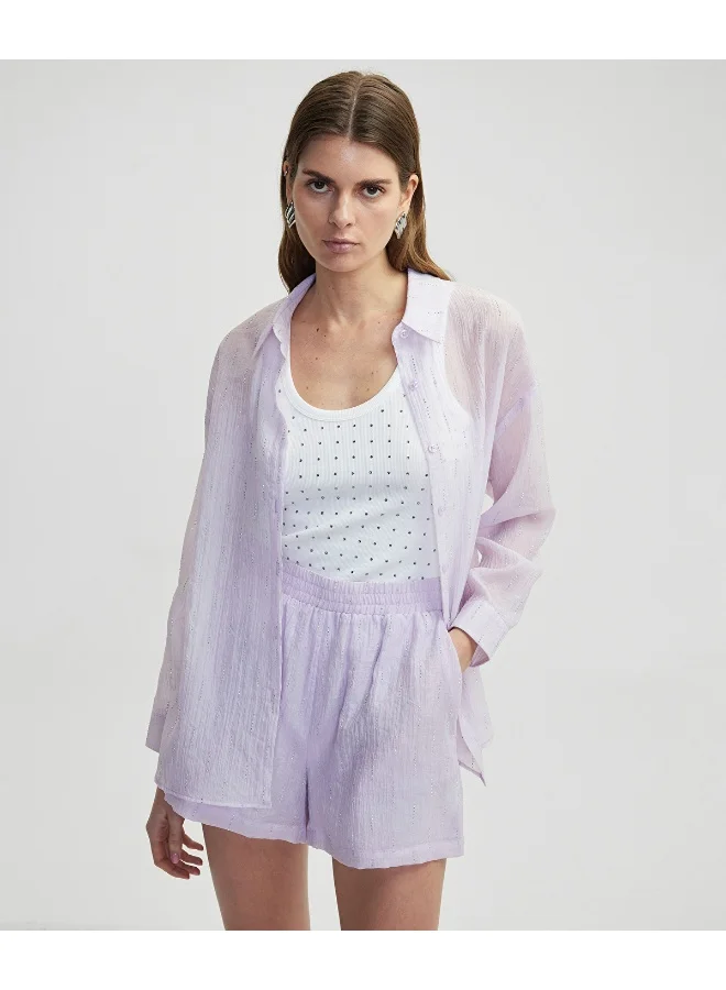 Ipekyol Relaxed Fit Rhinestone Shirt