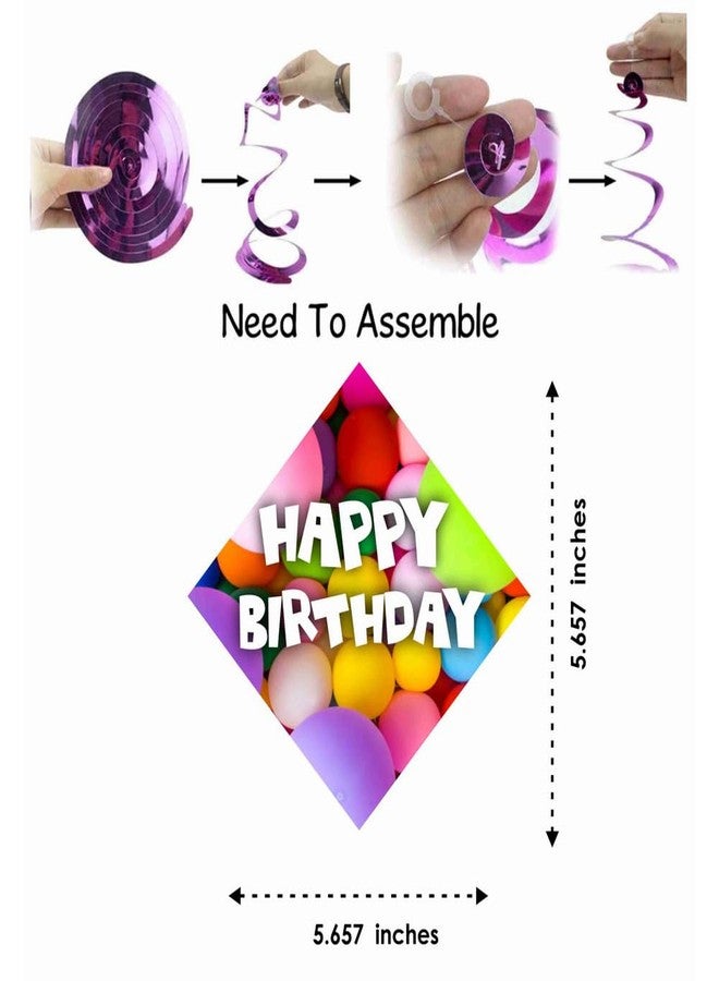Balloonistics Ice Cream Theme Ceiling Swirl Decorations Birthday Cutout Festive Party Supplies Decorations Event Party (Pack of 6 Swirls and Cutouts) - Image 5