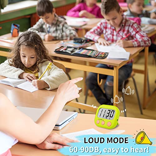 AOUCE Classroom Timers for Teachers Kids Large Magnetic Digital Timer Teacher Supplies 2 Pack-Blue Green - Image 2
