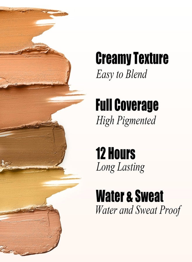 إف في باليت كونسيلر مصحح الألوان من إف في بروفيشنال بستة ألوان - تركيبة كريمية بتغطية كاملة للهالات السوداء والاحمرار وآثار حب الشباب | مكياج مقاوم للماء، سهل الدمج ويدوم طويلاً (02 متوسط) - Image 4