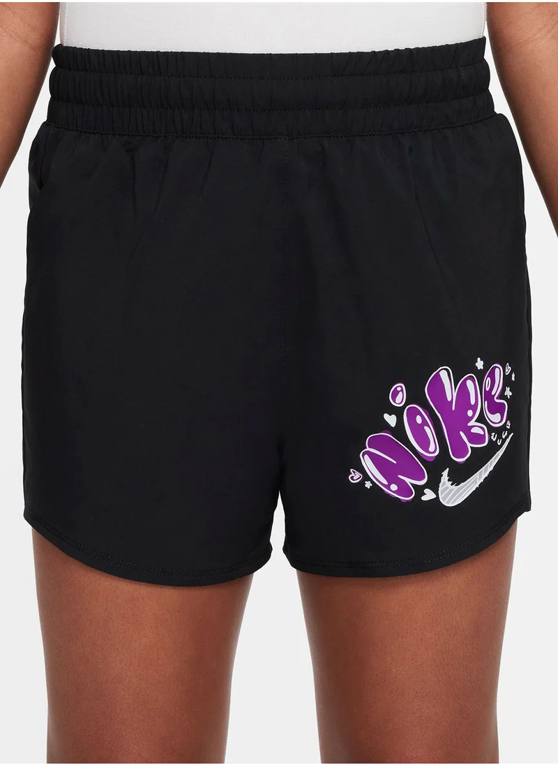 نايكي Youth Dri-Fit One Woven High Rise Graphics Shorts