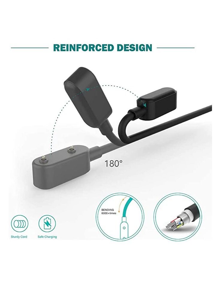Charger Compatible for Huawei Watch Fit, Honor Band 6, Huawei 4X, Honor Watch ES Magnetic USB Charging Cable 3.3ft 100cm Smartwatch Accessories - Image 2