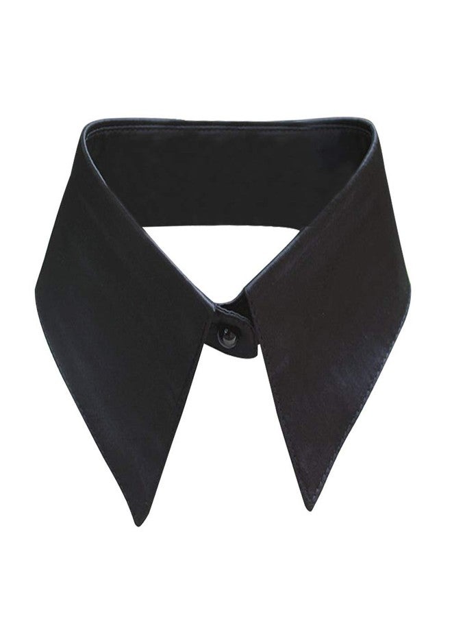 Joyci Women's Decorative Pointed Collar Lapel Choker Black False Collar for Sweater - Image 1