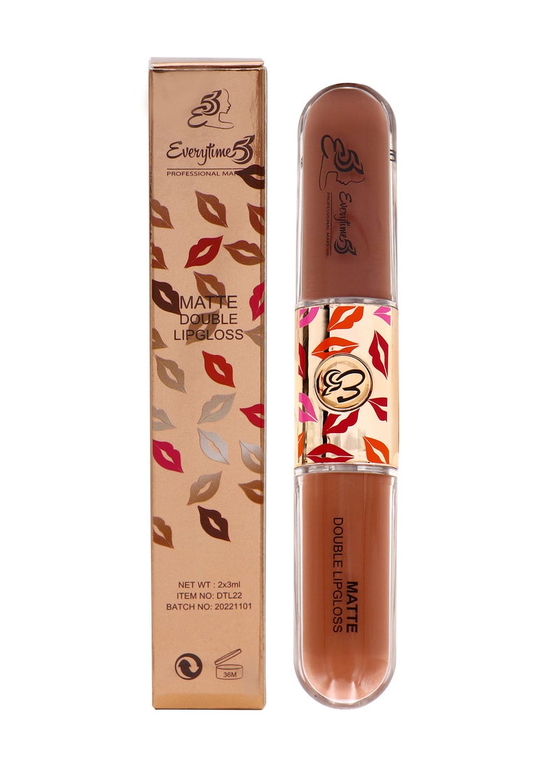 Everytime53 Women's Matte Double Lipgloss 6ml - DT09 - Image 1