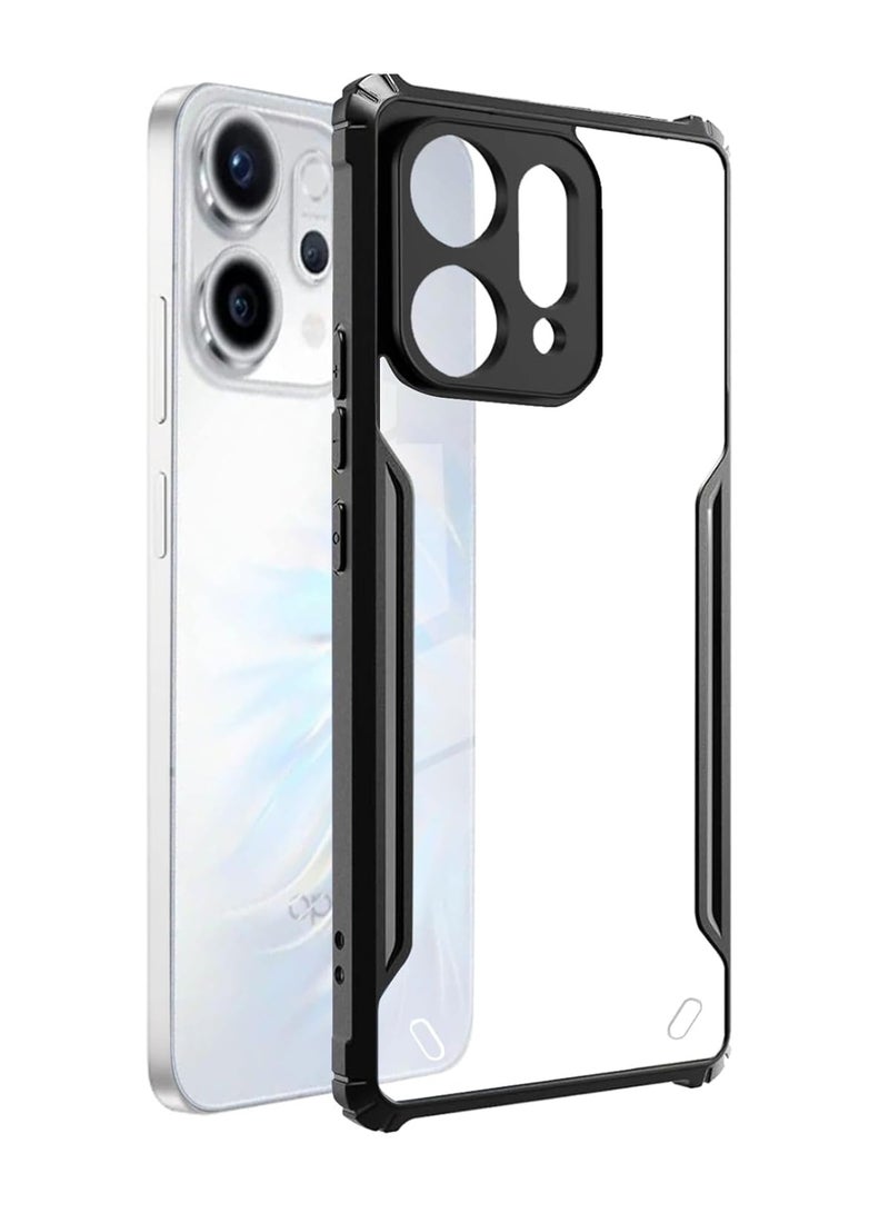 جراب oppo reno 14 مضاد للصدمات والخدوش شفاف مضاد للاصفرار حماية متكاملة مزود بحماية للكاميرا وفريم مرن لهاتف اوبو رينو 14 ( oppo reno 14 cover ) - Image 2