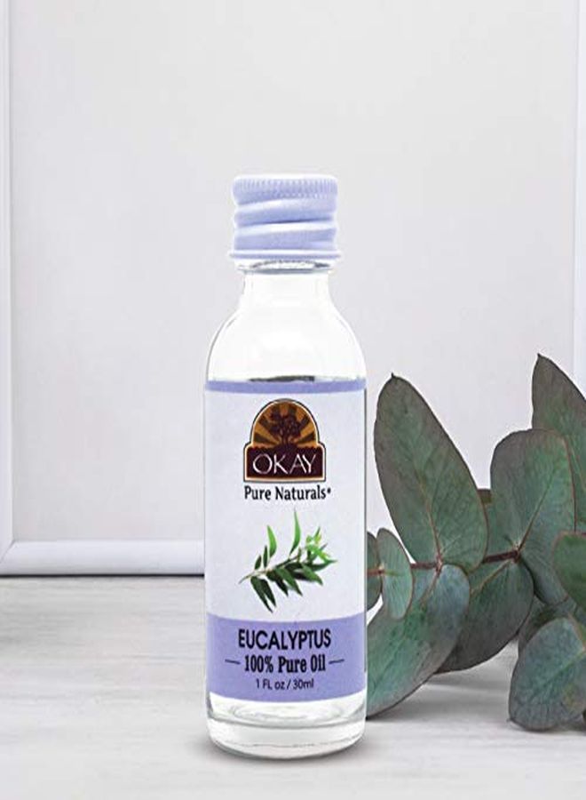 OKAY 100% Pure Eucalyptus Oil | For Hair And Skin | Strengthens Hair | Nourishes Skin | Free Of Silicone & Paraben | 1 Oz - Image 3