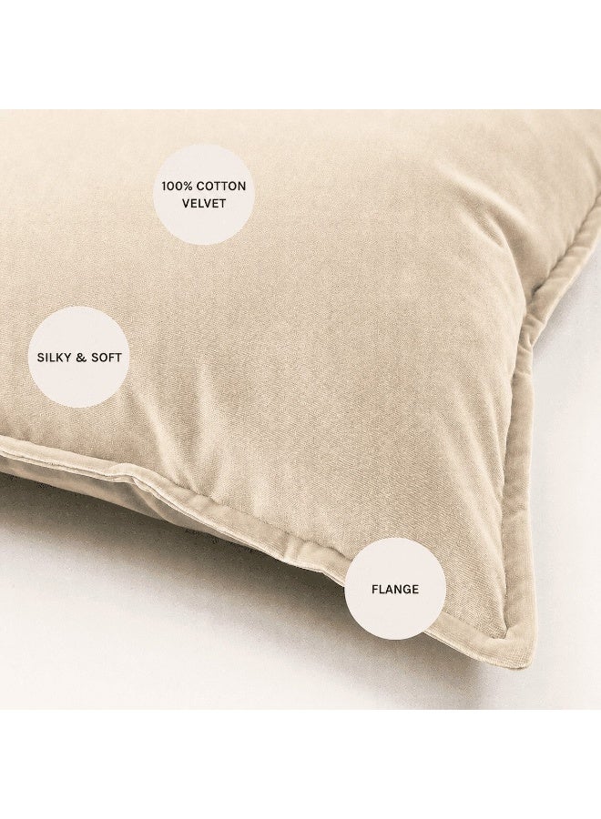 Space Embrace Velvet Decorative Throw Pillow, 30 x 30cm, Set of 2, Machine Washable - Image 2