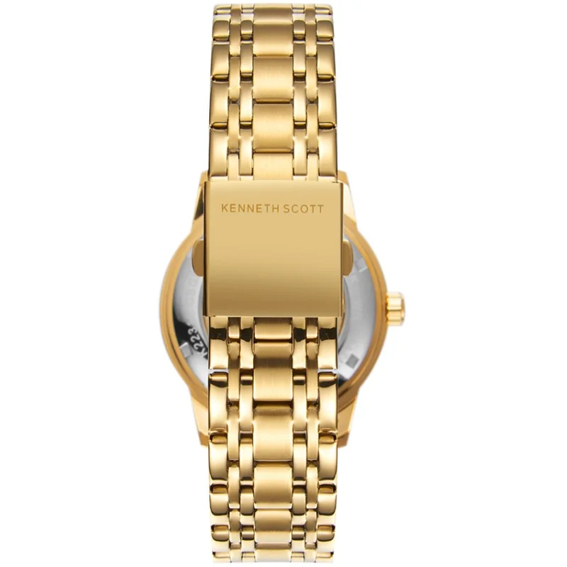 KENNETH SCOTT Men's Stainless Steel Mechanical Watch K22311-GBGB - 41 mm
