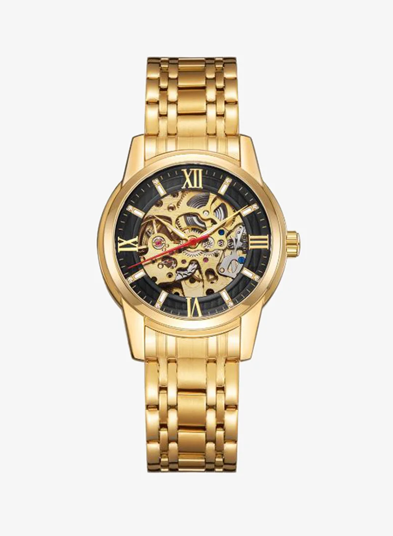 Kenneth Scott black Men's Stainless Steel Mechanical Watch K22311-GBGB - 41 mm for Men | Best Price UAE