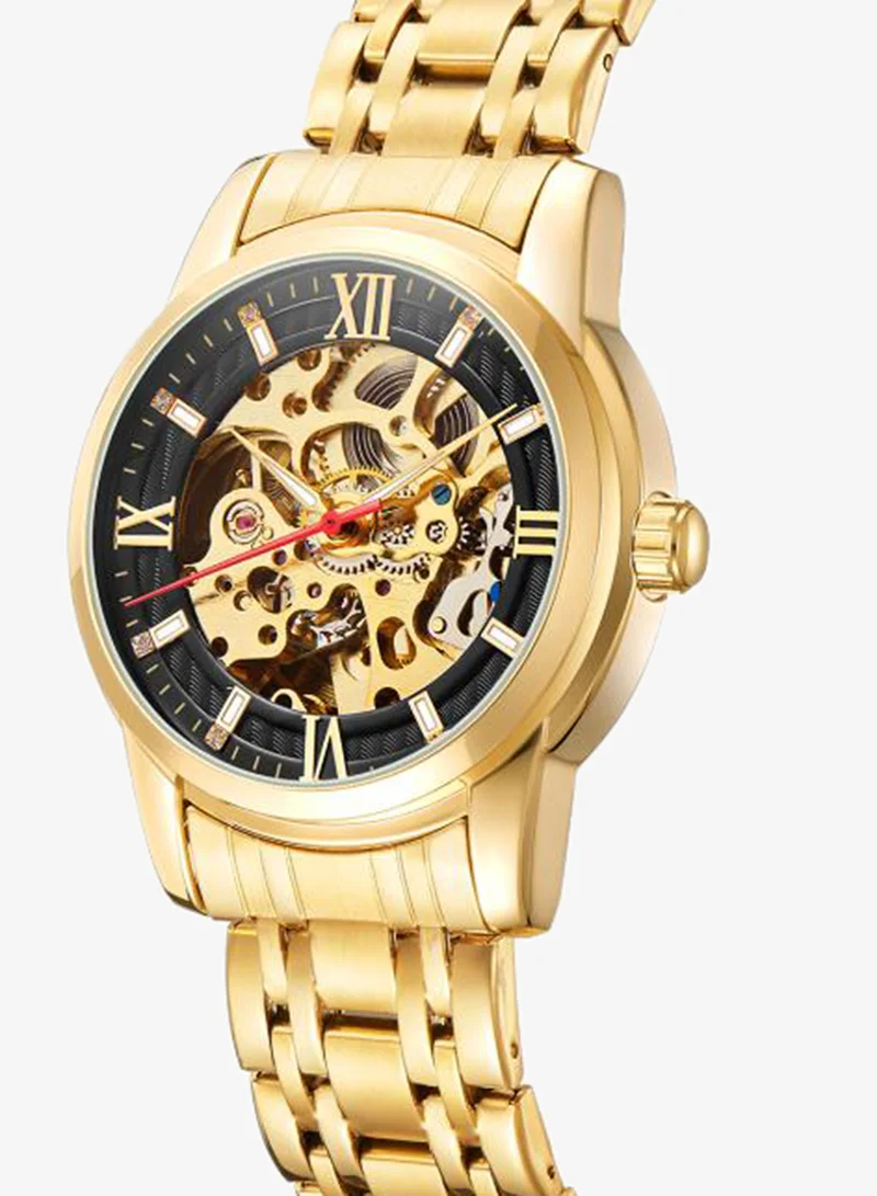Kenneth Scott black Men's Stainless Steel Mechanical Watch K22311-GBGB - 41 mm for Men | Best Price UAE