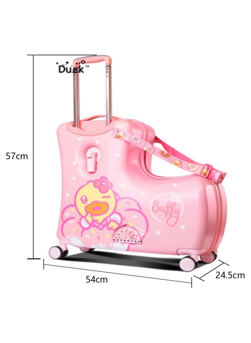 BLOOMING TIME Kids Luggage Traveling Ride-On Suitcase, Children's Unique Design Ride-On Luggage - Image 2