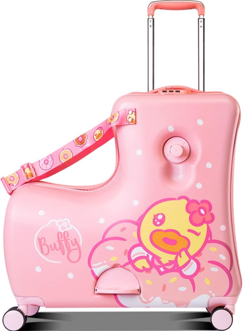 BLOOMING TIME Kids Luggage Traveling Ride-On Suitcase, Children's Unique Design Ride-On Luggage - Image 3