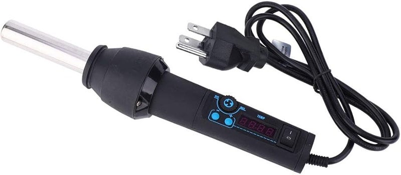 650 واط مسدس حرارة رقمي مع تحكم PID في درجة الحرارة 8 فوهات حامل 100-480 درجة مئوية قابل للتعديل - Image 3