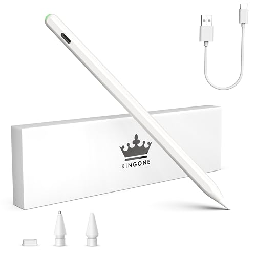 KINGONE Magnetic Charging Pencil (3rd Gen) for Apple iPad, Wireless & Type-C Charging Stylus Pen, Compatible with Apple iPad Pro 11” 1/2/3/4 & 12.9” 3/4/5/6,Air 3/4/5, mini 6 - Image 1