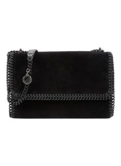 Solid Falabella Vegan Faux Leather Crossbody Bag for Women Black